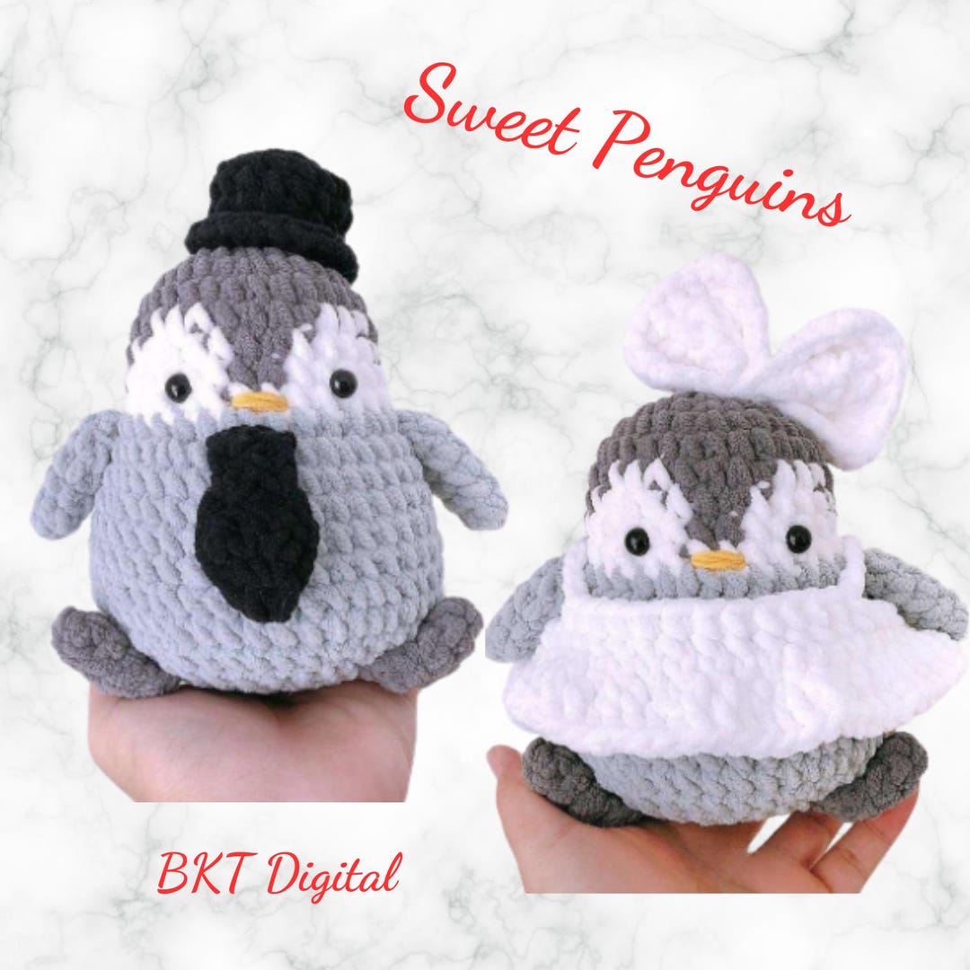 アミグルミ スイート ペンギン かぎ針編み パターン PDF | 子供と
