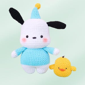 Amigurumi Pochacco Puppy Crochet Pattern PDF | Adorable DIY Toy for Kids & Collectors | Perfect Handmade Gift Idea| Delightful Craft Project