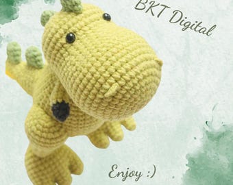 Amigurumi T-Rex Crochet Pattern PDF | Fun DIY Toy for Kids & Dino Fans Collectors | Perfect Handmade Gift Idea | Gift for Children