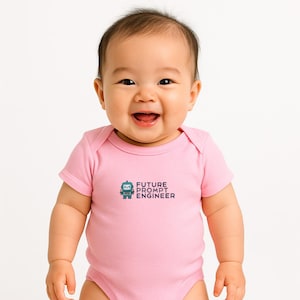 Funny Baby AI Future Prompt Engineer Onesie, ChatGPT, AI Humor