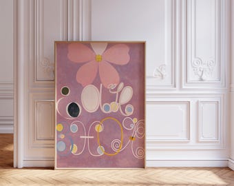 Cartel de Hilma af Klint, Los diez más grandes No. 5, Impresión de arte abstracto