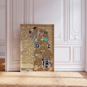 Gustav Klimt Poster, Fulfillment, Art Nouveau Wall Art