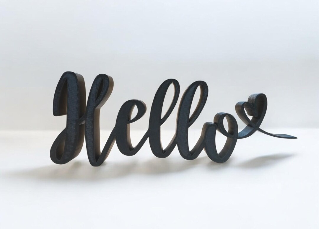 Hello Sign Entryway Decor Modern Home Welcome Sign Housewarming Gift ...