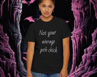 Gothic Unisex T-shirt, Black Tee, Alternative Clothing, Dark Fashion, Grunge Shirt