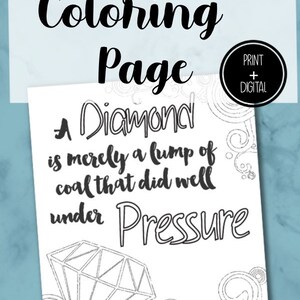 Adult Inspirational Coloring Page printable 15-Under Pressure image 7