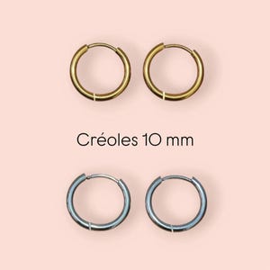 Stainless steel creoles