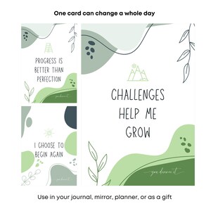 40 Printable Affirmation Cards for Motivation, Discipline & Growth ...