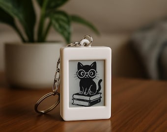 Porte-clés intelligent à monter soi-même avec écran e-paper de 3,9 cm (1,54 pouce) | Fichiers d'impression 3D, cadeau idéal pour les passionnés d'électronique