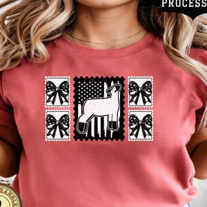 Distressed Patriotic Show Lamb Tee, 4H Livestock Comfort Colors Shirt, FFA Stock Show T-Shirt, County Fair Week Tee, Show Life Gift