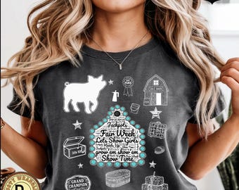 Coquette Show Pig Comfort Colors Tee