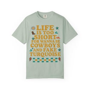 Funny Western Graphic Tee: Comfort Colors Cowgirl T-Shirt imagem 8