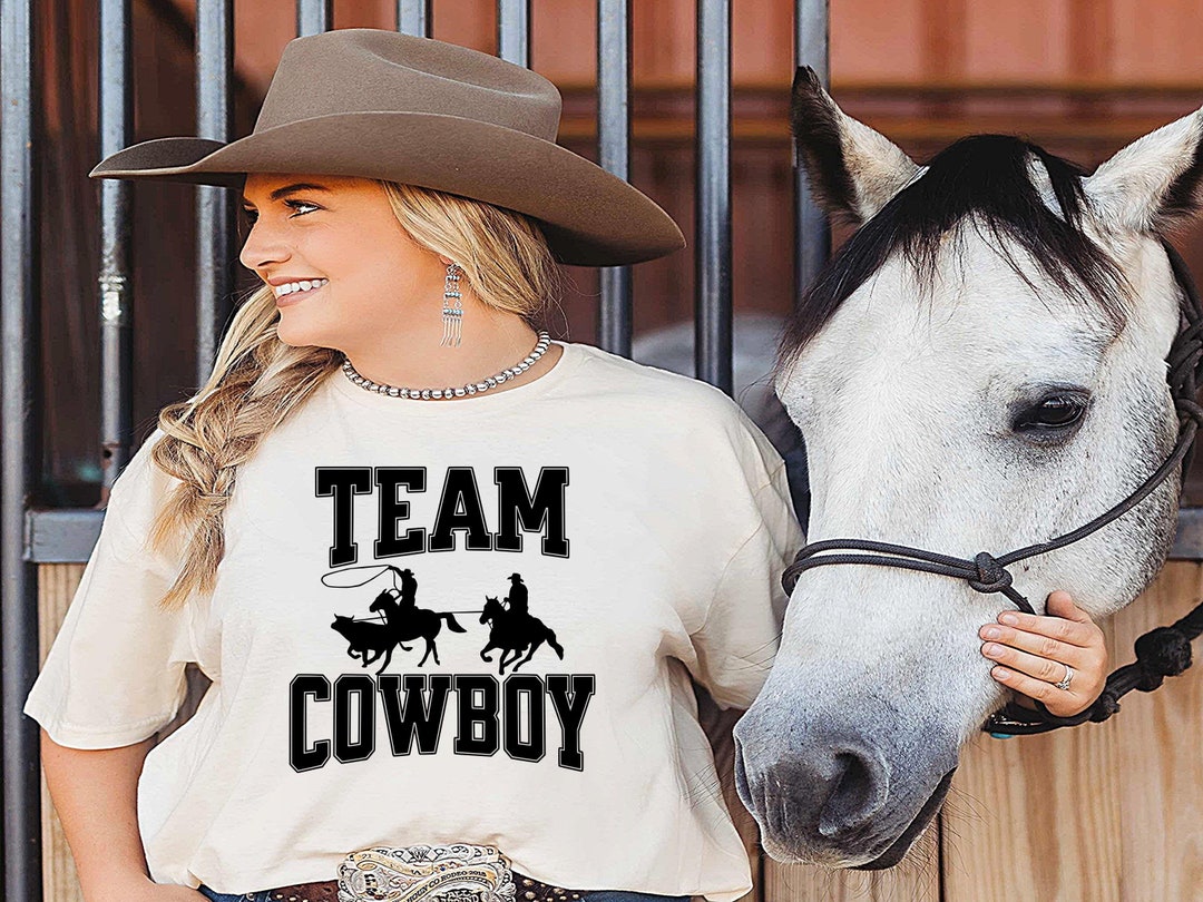 Team Roper Tee, Team Cowboy, Western Rodeo Style, Cowgirl Tee, Cowboy ...