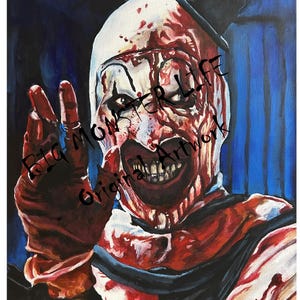 Terrifier || Art the Clown || Impressão do Filme || Arte Original