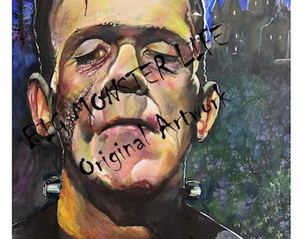 Frankenstein, The Monster || Movie Print || Original Art Work ||