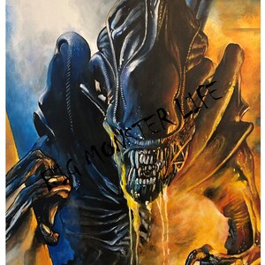 Utomjordingar || Rymden || Filmtryck || Originalkonstverk || Tryck