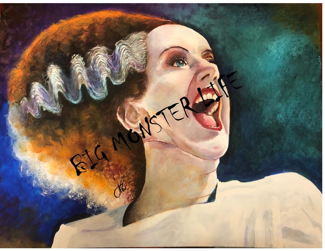 Bride of Frankenstein || Movie Print || Original Artwork || Print || - Etsy