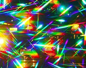 Diffractieroosterfilm, 5 kleine vellen, niet-klevend holografisch papier