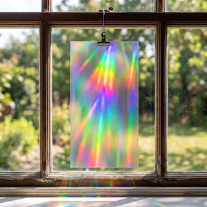 Diffraction Grating Film| Non-Adhesive 11.5 "x 5.5" Sheet| Holographic Sheet