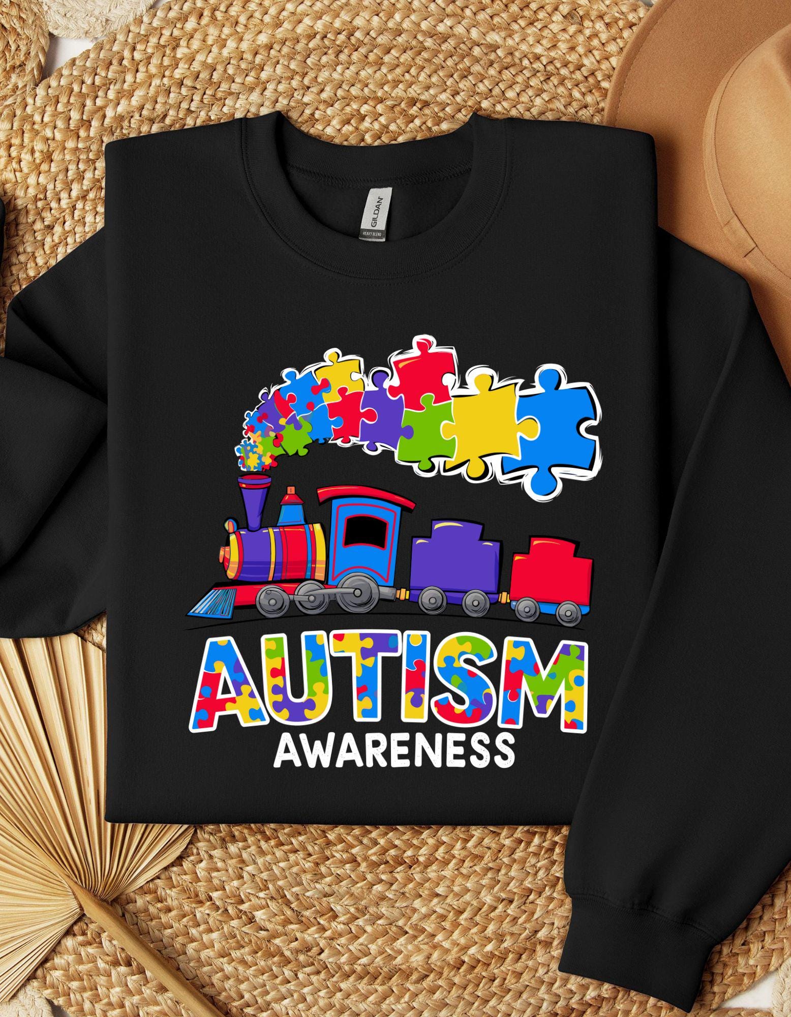 Autism Awareness Train SVG, Puzzle Piece PNG, Colorful Autism Clipart ...