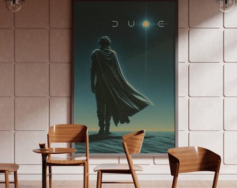Dune Movie Poster | Sci-Fi Wall Art Printable | for Home or Office Decor