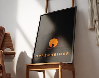 Minimalist Oppenheimer Poster - Digital Download - Movie Lovers and Science Enthusiasts