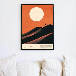 Minimalist Dune Poster, Movie Poster, Printable Art, Digital Download