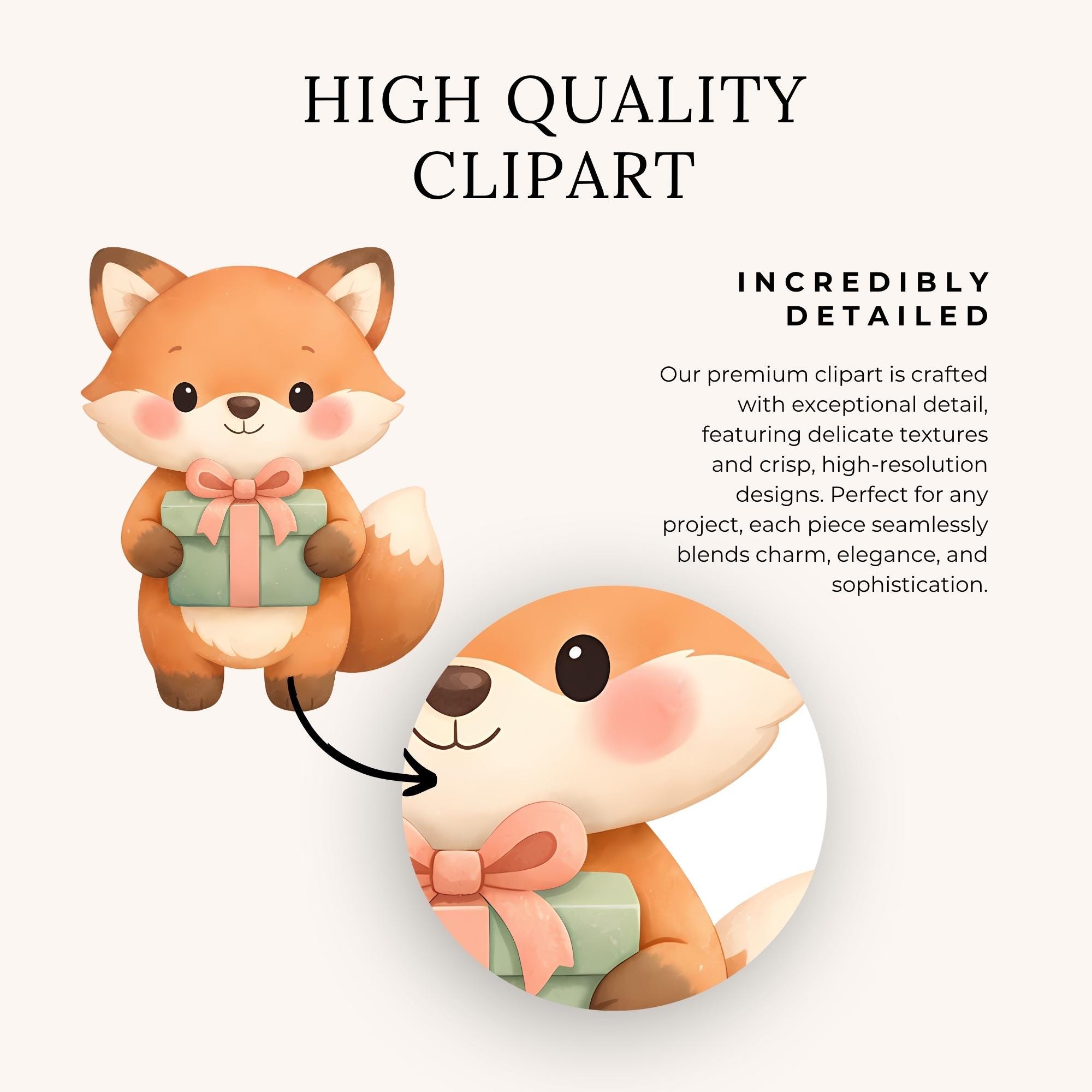 Woodland Birthday Animals Clipart Pack, Watercolor Forest Party PNG ...