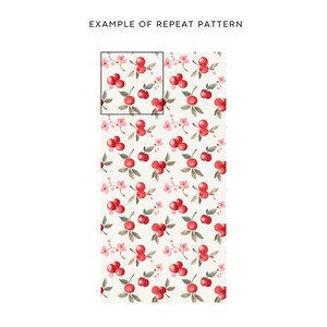 An example of a seamless pattern of Cherry Coded. This image shows that the pattern is indeed seamless by putting the same image next to each other.