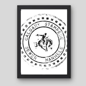 Calgary Stampede Street Stamp Poster