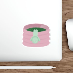 Adesivos de Matcha recortados em formato de estatueta verde para amantes de plantas, decoração fofa, adesivos para laptop, presente para jardineiros, jardim doméstico estético