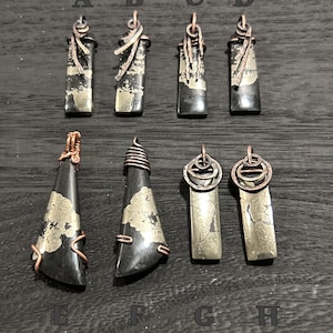 Silver Apache Gold Pendant Necklace - With Copper Wire (Multiple Options Available)