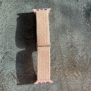 Apple Watch Band Women, Boho Woven Solo Loop, Adjustable Sport Strap, Series 3-11 Ultra SE 41mm 45mm image 9