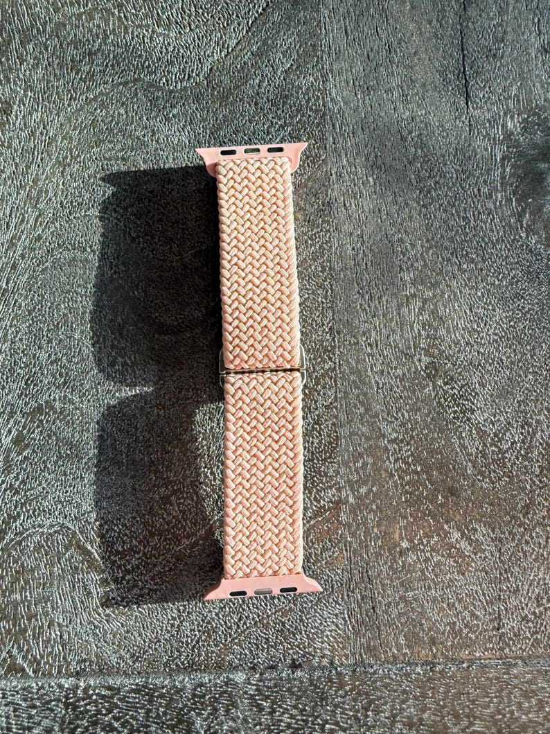 Apple Watch Band Women, Boho Woven Solo Loop, Adjustable Sport Strap, Series 3-11 Ultra SE 41mm 45mm image 9