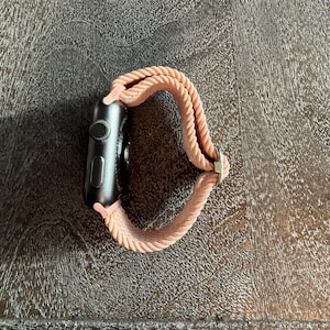 Apple Watch Band Women, Boho Woven Solo Loop, Adjustable Sport Strap, Series 3-11 Ultra SE 41mm 45mm image 7