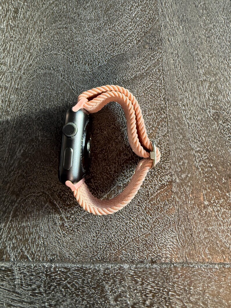 Apple Watch Band Women, Boho Woven Solo Loop, Adjustable Sport Strap, Series 3-11 Ultra SE 41mm 45mm image 7