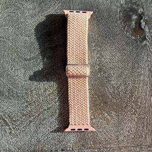 Apple Watch Band Women, Boho Woven Solo Loop, Adjustable Sport Strap, Series 3-11 Ultra SE 41mm 45mm image 10
