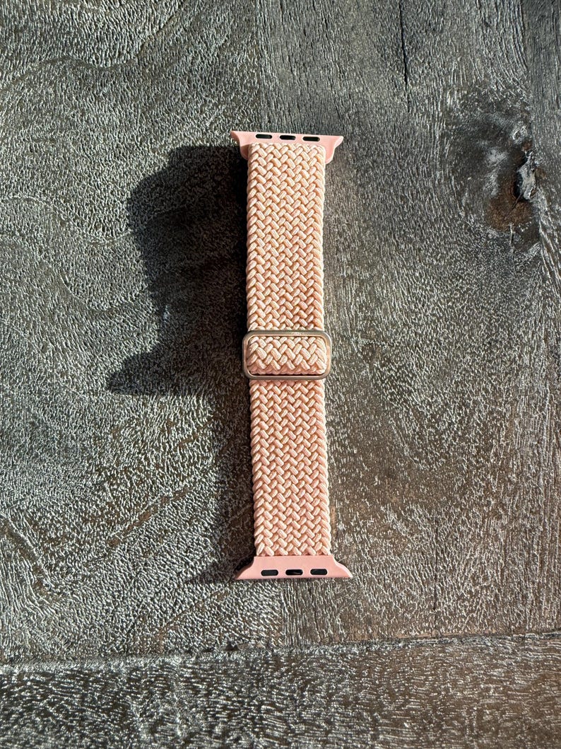 Apple Watch Band Women, Boho Woven Solo Loop, Adjustable Sport Strap, Series 3-11 Ultra SE 41mm 45mm image 10