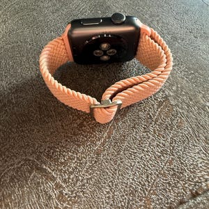 Apple Watch Band Women, Boho Woven Solo Loop, Adjustable Sport Strap, Series 3-11 Ultra SE 41mm 45mm image 6