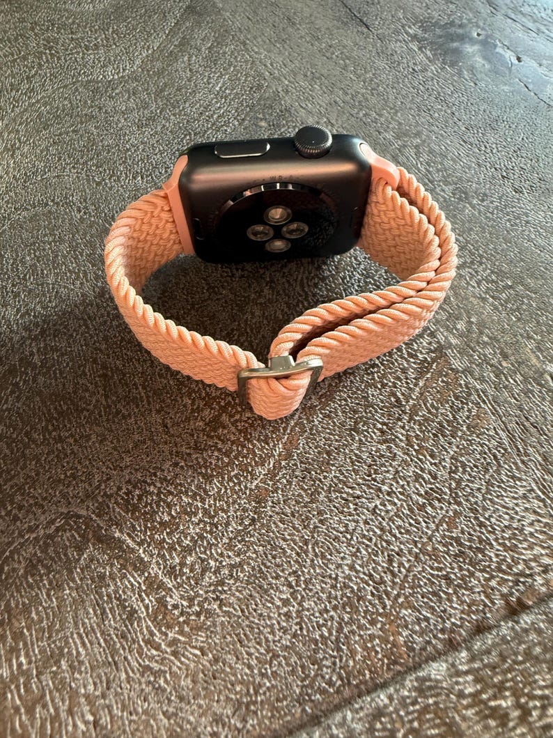 Apple Watch Band Women, Boho Woven Solo Loop, Adjustable Sport Strap, Series 3-11 Ultra SE 41mm 45mm image 6