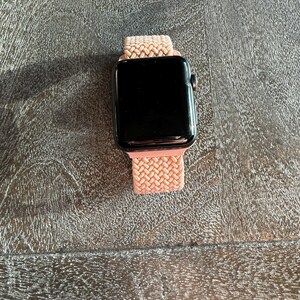 Apple Watch Band Women, Boho Woven Solo Loop, Adjustable Sport Strap, Series 3-11 Ultra SE 41mm 45mm image 8