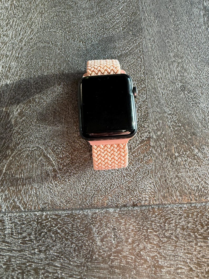 Apple Watch Band Women, Boho Woven Solo Loop, Adjustable Sport Strap, Series 3-11 Ultra SE 41mm 45mm image 8