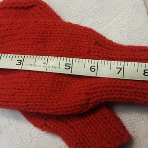 Handmade Knit Special Needs Wool Kids Thumbless Mittens