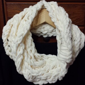 Hand-crochet Chain Infinity Scarf for Women/  Teen girls