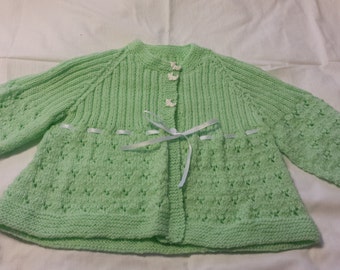 New Handmade Knit Sweater Baby Size 6 to 12 months
