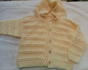 Extra Soft Childs/ Baby hooded Sweater Size 12 months and up