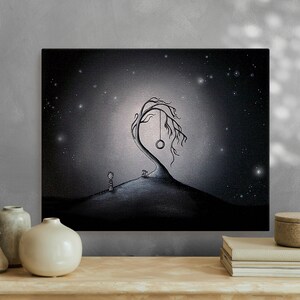 Mounted Canvas Print of Original Artwork - "Our Secret Spot"