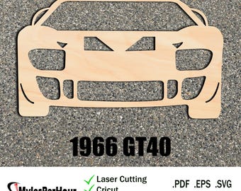 1966 GT40 - Files For CNC, Laser, Vinyl Machines, and More