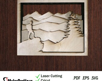 Machen Sie eine Wanderung - Dateien für CNC-, Laser-, Vinyl-Maschinen und mehr