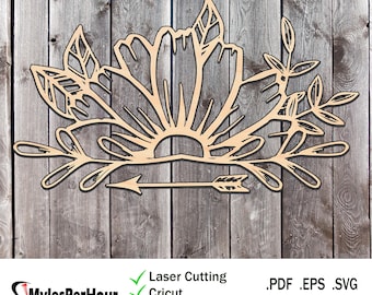 Frühlingssonnenblume - Dateien für CNC, Laser, Vinyl-Maschinen und mehr