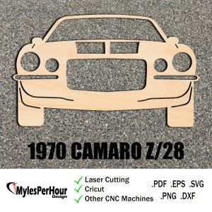 1970 Camaro Z28 - Files For CNC, Laser, Vinyl Machines, and More